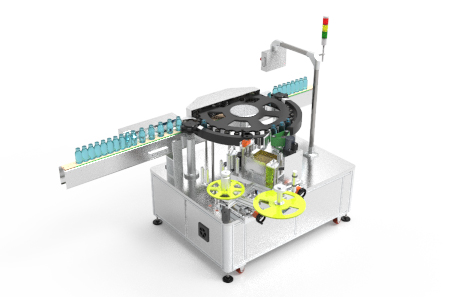 高速圓型調味料瓶貼標機